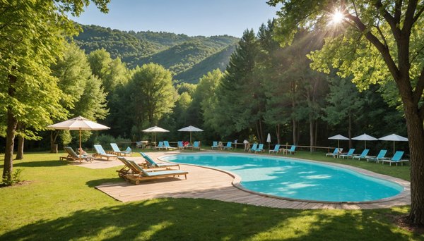 A la découverte d'un camping avec piscine près de Lyon