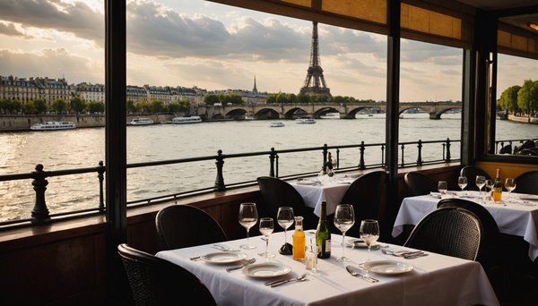 Découvrez les restaurants romantiques avec vue sur la seine à paris